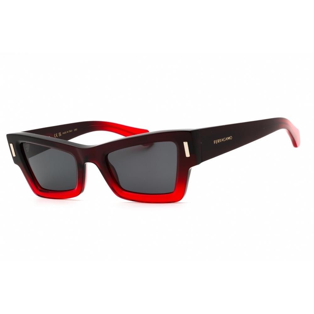 Salvatore Ferragamo SF2006S Sunglasses Gradient Transparent Dark Red Acetate
